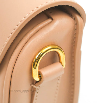 Christian Dior East West Bobby Bag Box Calfskin Beige Gold Hardware