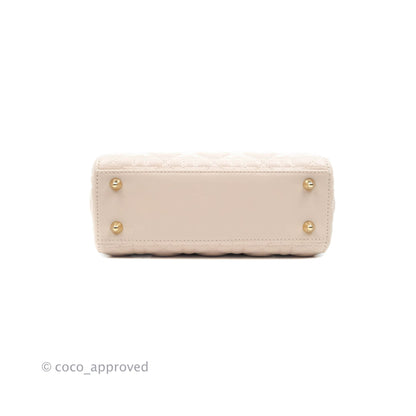 Christian Dior Lambskin My ABCDior Lady Dior Pale Pink Gold Hardware