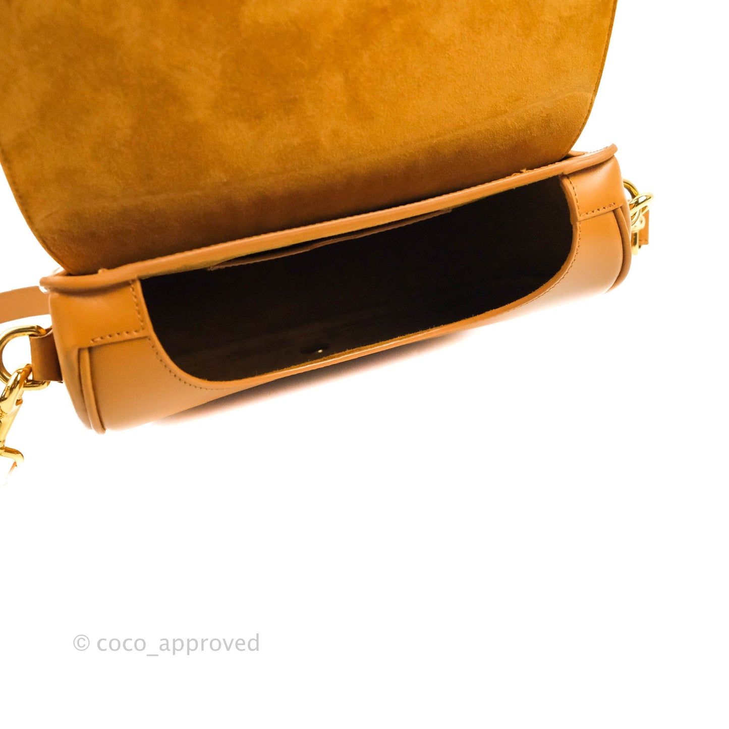 Dior Medium Bobby Bag Camel Calfskin Gold Hardware