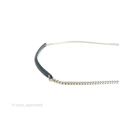 Christian Dior Miss Dior WOC Cannage Metallic Blue Silver Hardware