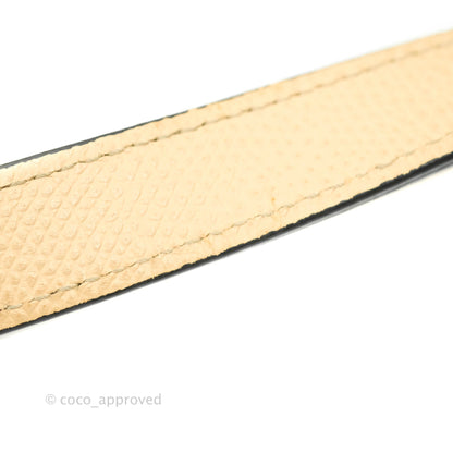 Christian Dior Mini Saddle Bag Beige Grained Calfskin Gold Hardware With Strap