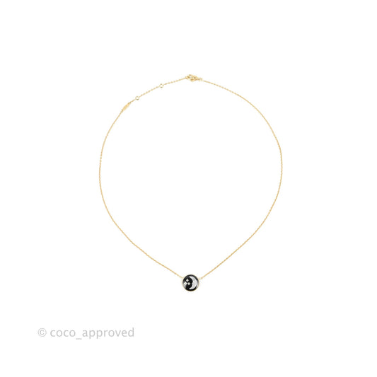 Christian Dior Rose Celeste Necklace Yellow and White Gold Diamond