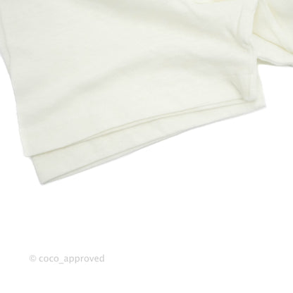 Dior Love T-shirt Off White Cotton and Linen Size M