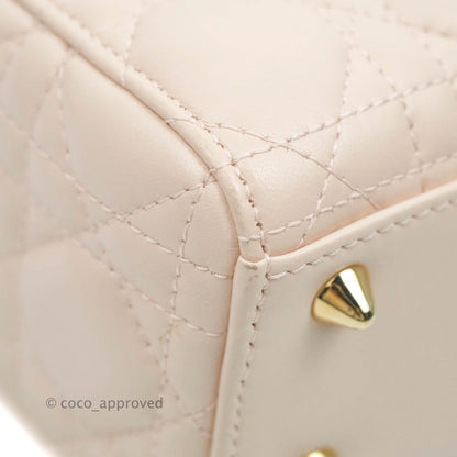 Christian Dior Lambskin My ABCDior Lady Dior Pale Pink Gold Hardware