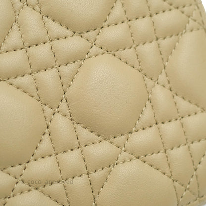 Christian Dior Small Diortravel Vanity Case Beige Lambskin Cannage
