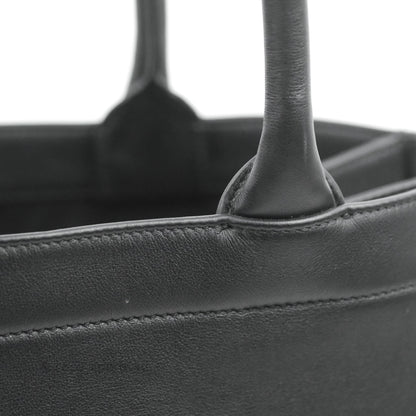 Christian Dior Medium Embossed Book Tote Black Calfskin