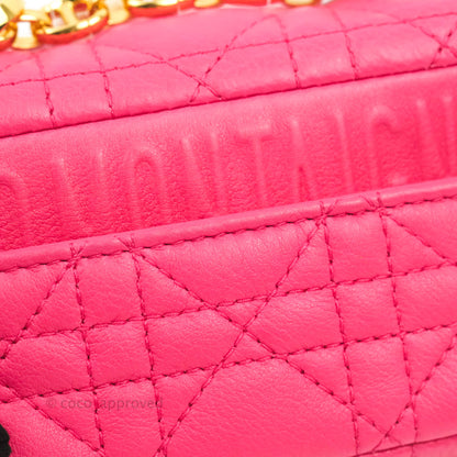 Christian Dior Micro Caro Bag Pink Gold Hardware