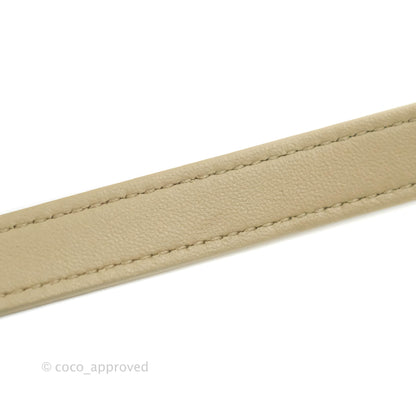 Christian Dior Small Diortravel Vanity Case Beige Lambskin Cannage