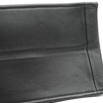 Christian Dior Medium Embossed Book Tote Black Calfskin
