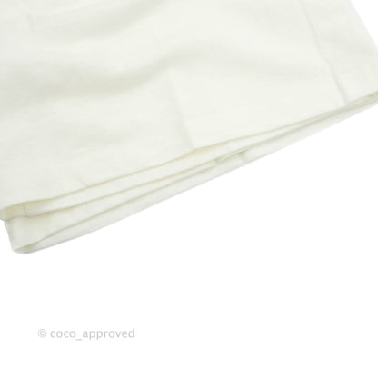 Dior Love T-shirt Off White Cotton and Linen Size M