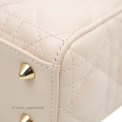 Christian Dior Lambskin My ABCDior Lady Dior Pale Pink Gold Hardware