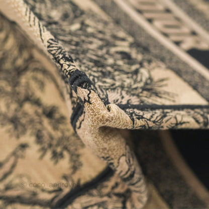 Dior Medium Book Tote Beige Multicolor Toile de Jouy Voyage Embroidery