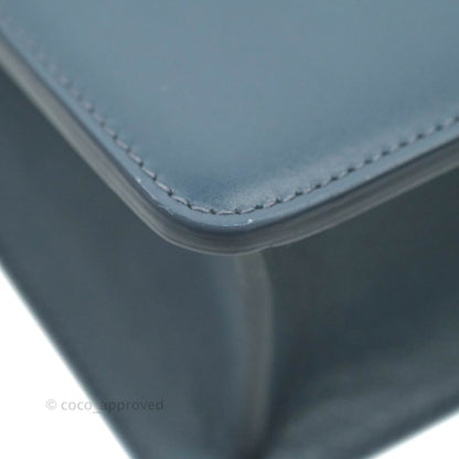 Christian Dior 30 Montaigne Bag Blue Calfskin Gold Hardware