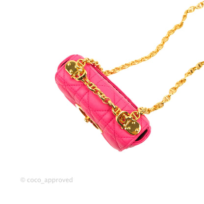 Christian Dior Micro Caro Bag Pink Gold Hardware