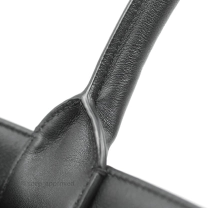 Christian Dior Medium Embossed Book Tote Black Calfskin