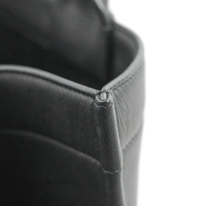 Christian Dior Medium Embossed Book Tote Black Calfskin