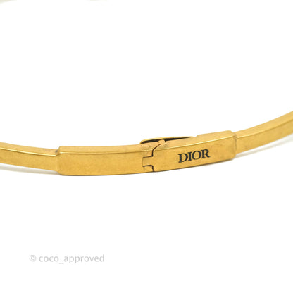 Christian Dior J'adior Star Antique Gold Finish Choker