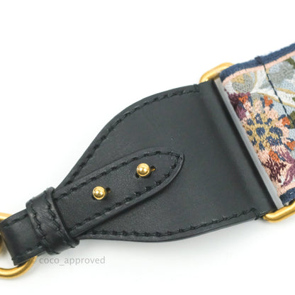 Christian Dior Canvas Embroidered Studded KaleiDiorscopic Shoulder Strap Multicolor