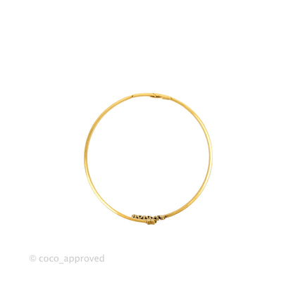 Christian Dior J'adior Star Antique Gold Finish Choker