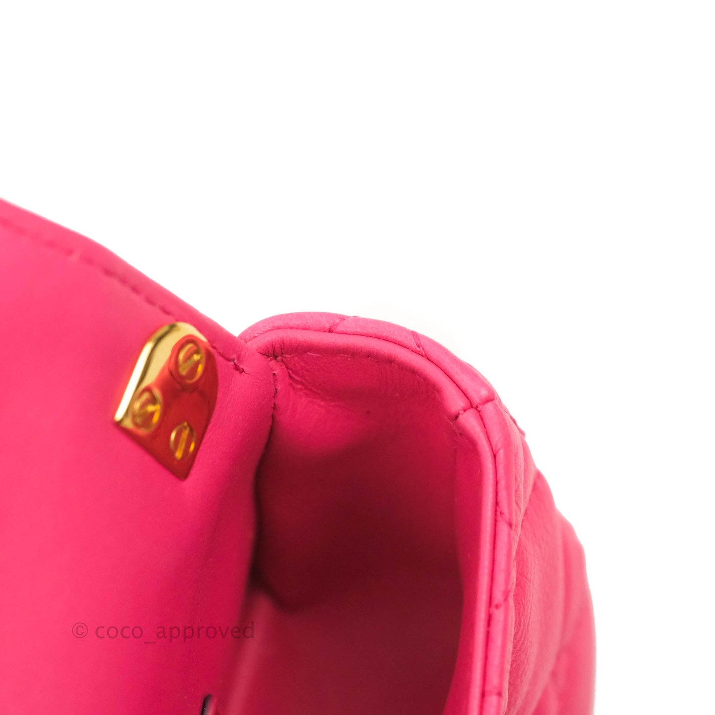 Christian Dior Micro Caro Bag Pink Gold Hardware