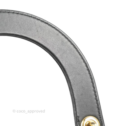 Christian Dior Medium Lady Dior Black Lambskin Gold Hardware