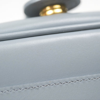 Christian Dior Medium Bobby Flap Grey Box Calfskin