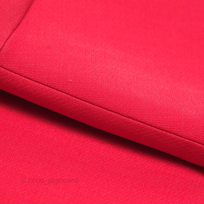 Christian Dior Red Wool Silk Dress Size 34