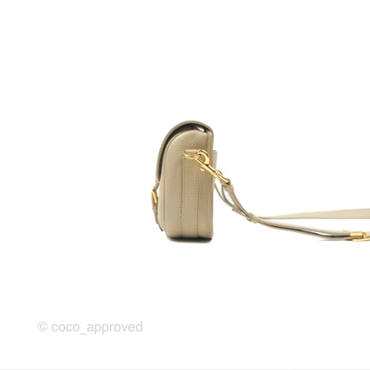 Christian Dior Medium Bobby Flap Beige Grained Calfskin