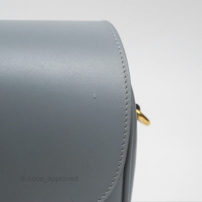 Christian Dior Medium Bobby Flap Grey Box Calfskin