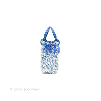 Dior Art Mini Lady Dior Beaded Blue "Chong Hyun Ha" Collaboration