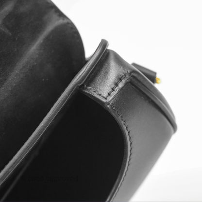 Christian Dior Medium Bobby Flap Black Box Calfskin