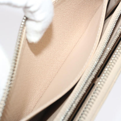 Louis Vuitton Beige Leather Portefeuille Clemence wallet accessories