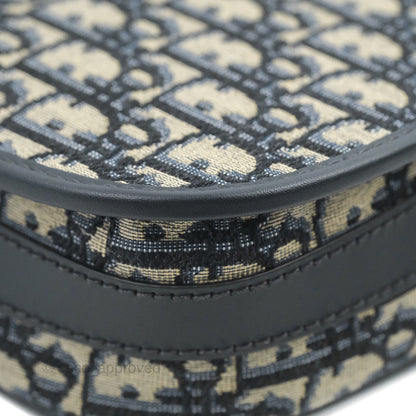 Dior Medium Bobby Bag Blue Oblique Jacquard Canvas