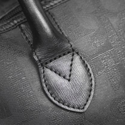 Dior Vintage Trotter Boston Duffle Bag Oblique Black