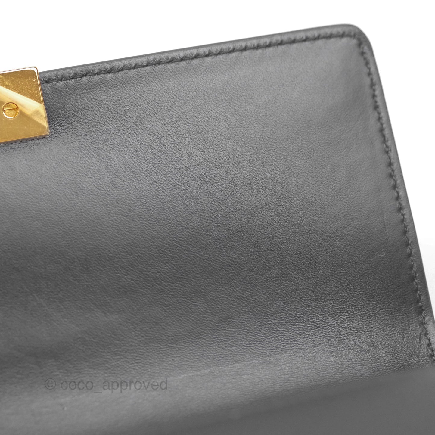 Christian Dior Small 30 Montaigne Bag Black Calfskin Gold Hardware