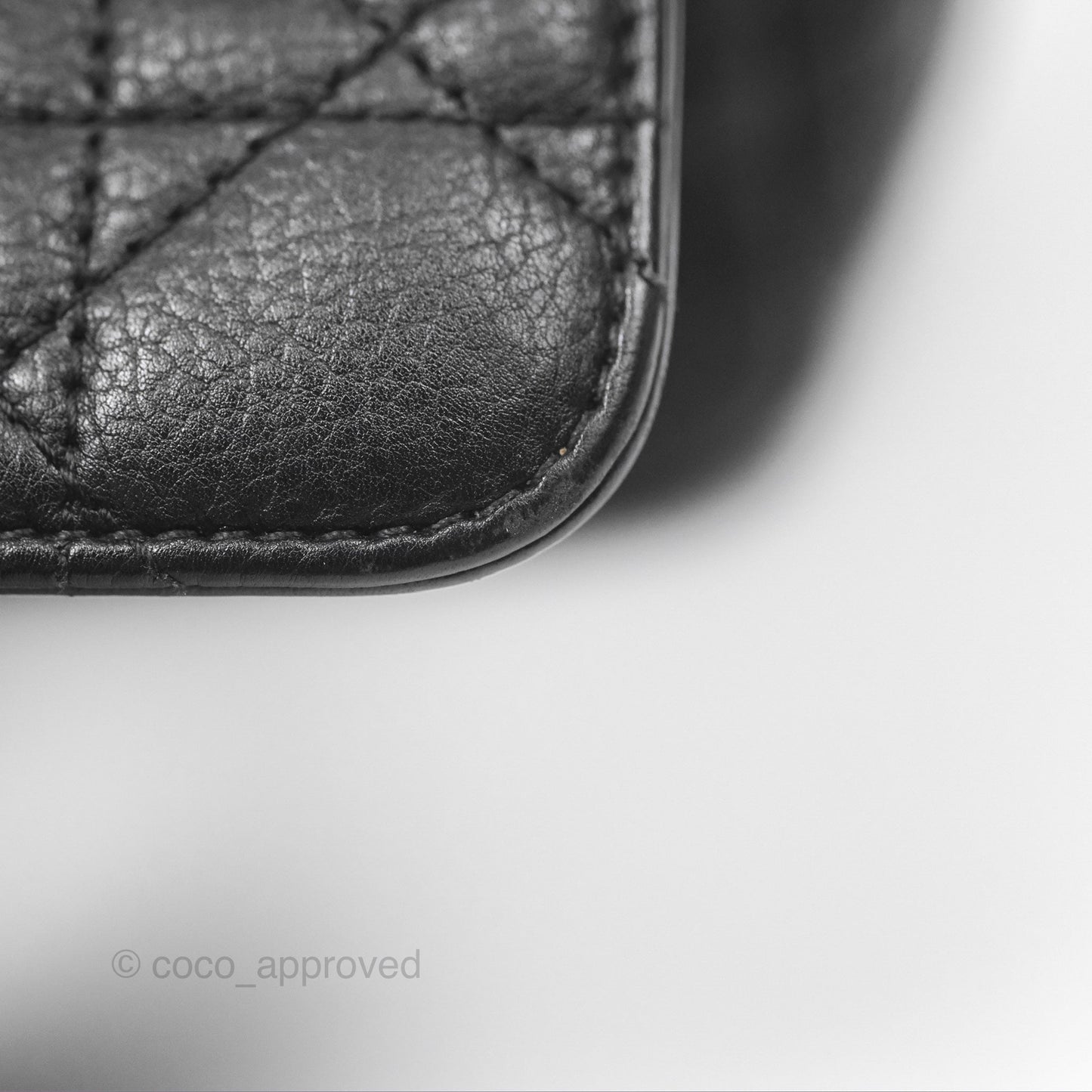 Christian Dior Small Caro Bag Black Supple Cannage Calfskin