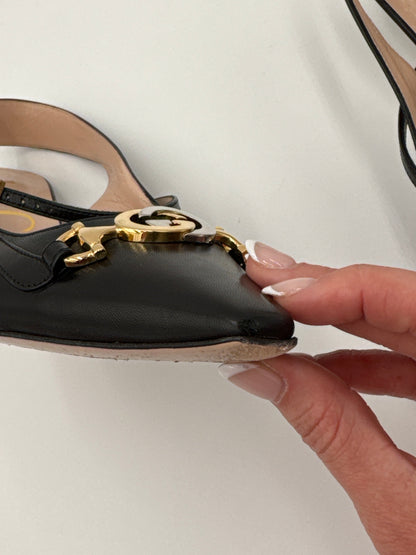 Shoes Luxury Designer By Gucci In Black, Size:8.5