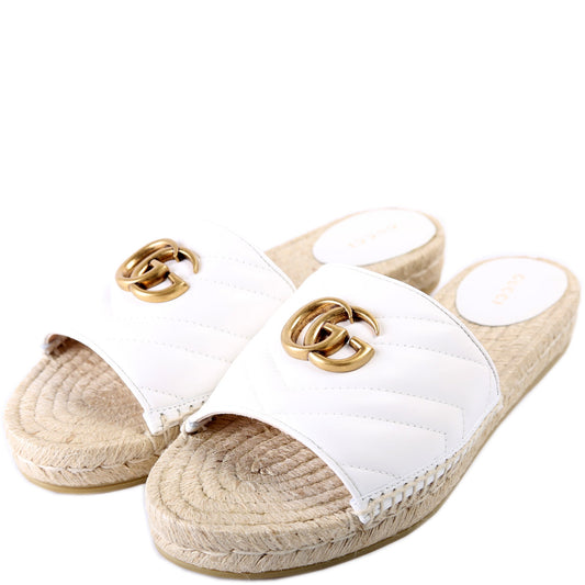 Gucci Marmont Espadrille Slides Size 39.5