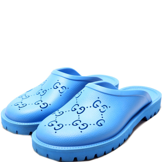 Gucci Rubber Lug Sole Slip On Sandals Mens Size 7