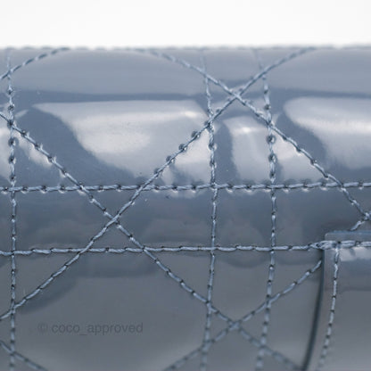 Christian Dior Nano Lady Dior Pouch Cloud Blue Cannage Patent