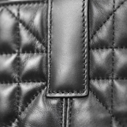 Dior Medium Toujours Bag Black Macrocannage Calfskin