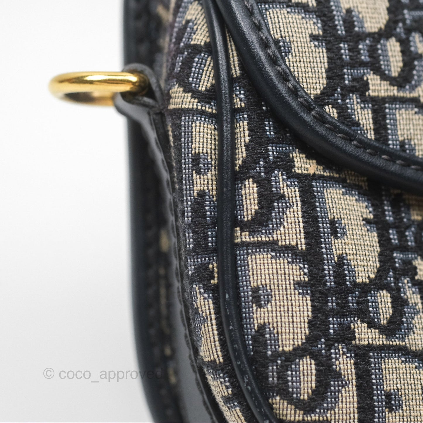 Dior Small Bobby Bag Blue Oblique Jacquard Canvas