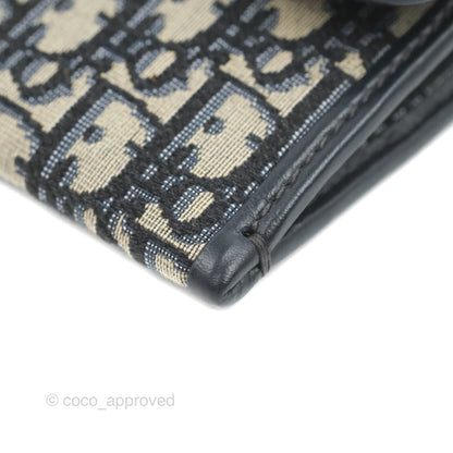 Dior 30 Montaigne Clutch Navy Oblique Canvas