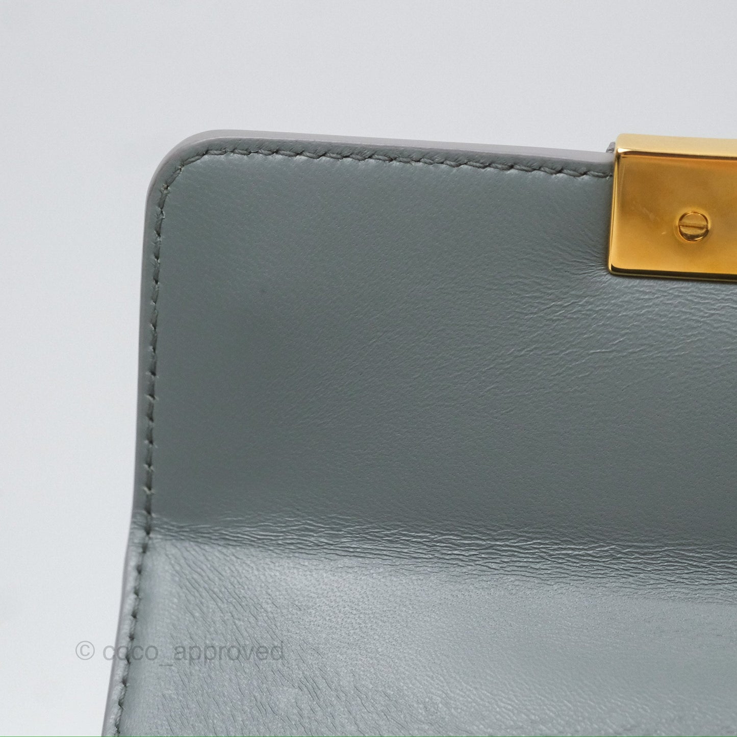Christian Dior 30 Montaigne Box Bag Grey Calfskin