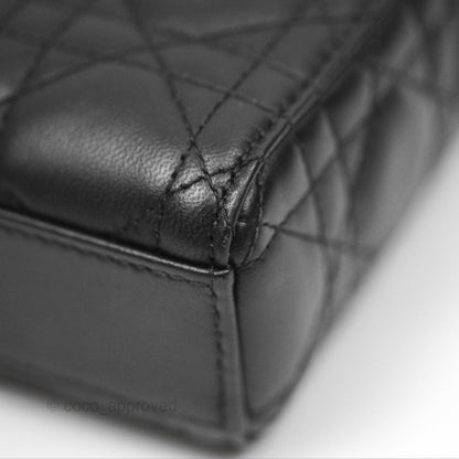 Dior Small Lady D-Joy Bag Black Lambskin Cannage Gold Hardware
