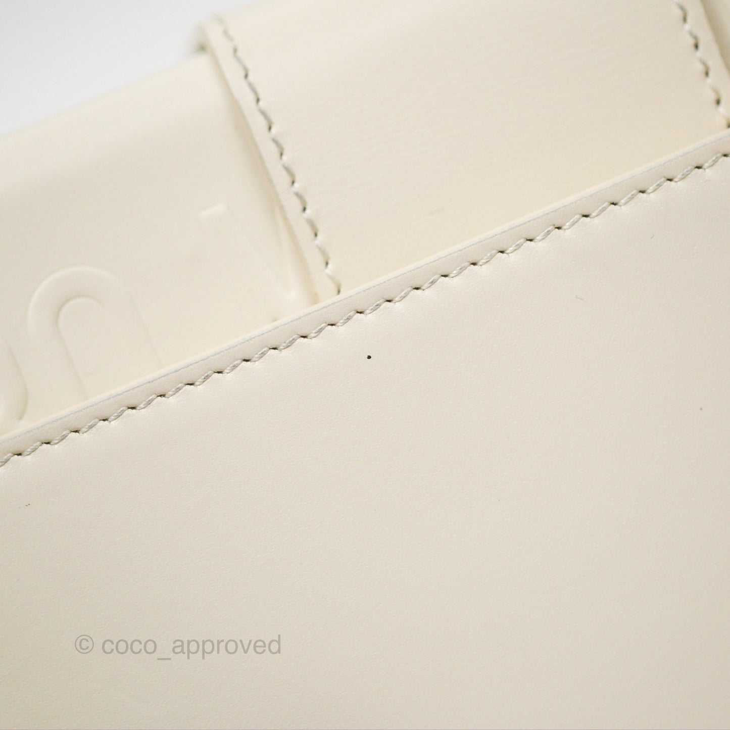 Christian Dior 30 Montaigne Box Bag White Calfskin