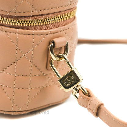 Christian Dior Micro Lady Dior Vanity Case Pink Cannage Lambskin