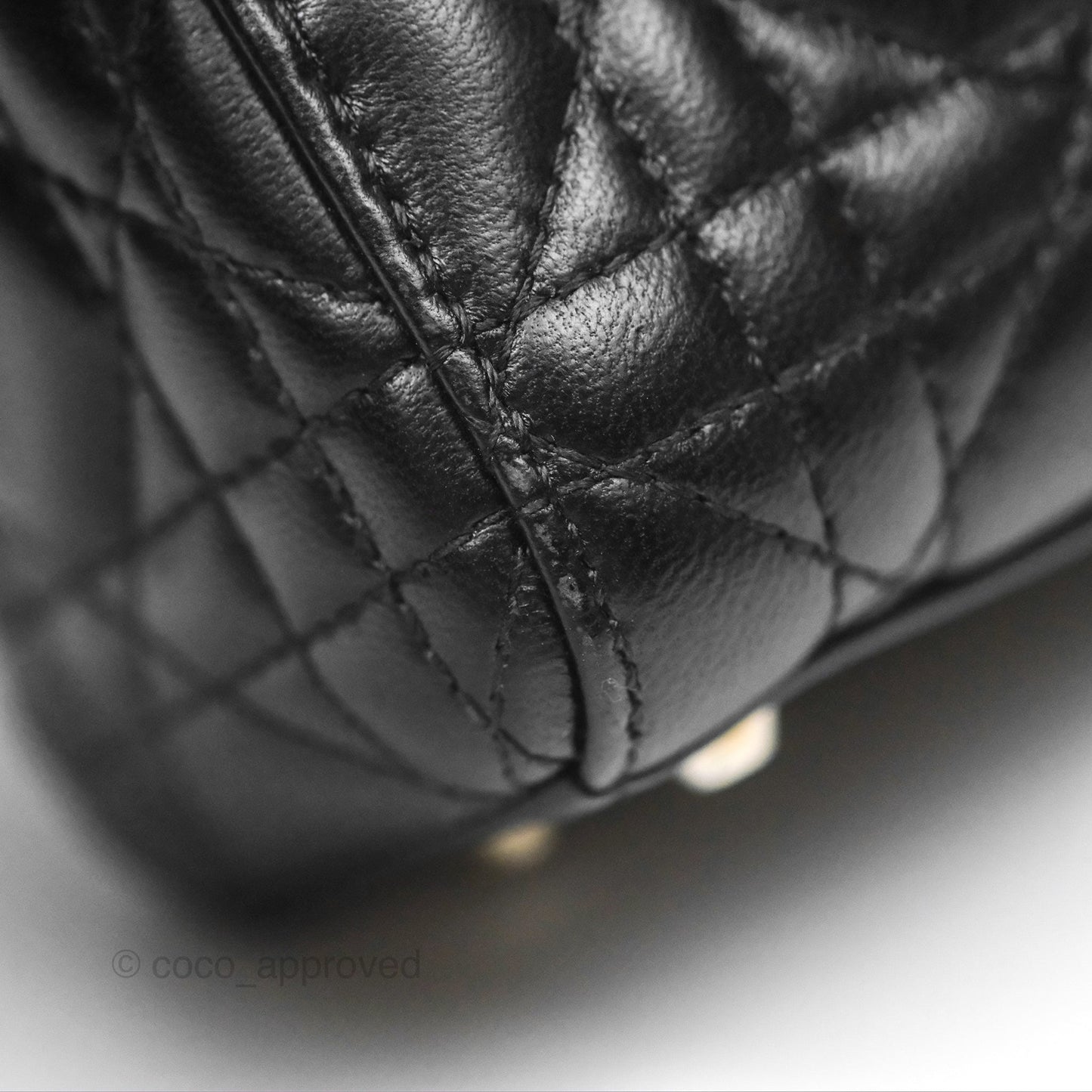 Christian Dior Cannage Mini Lady Dior Black Silver Hardware