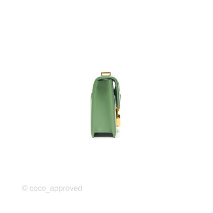 Dior Micro 30 Montaigne Flap Bag Mint Green Smooth Calfskin