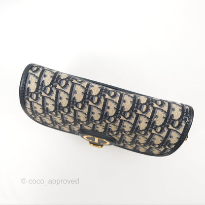 Dior Medium Bobby Bag Blue Oblique Jacquard Canvas